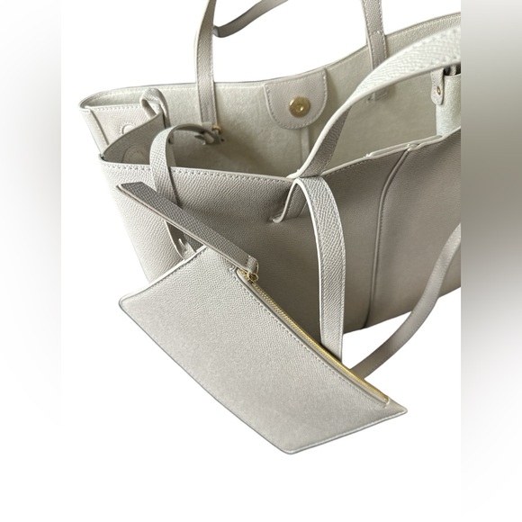 Taupe Faux Leather Tote Bag - Picture 7 of 9